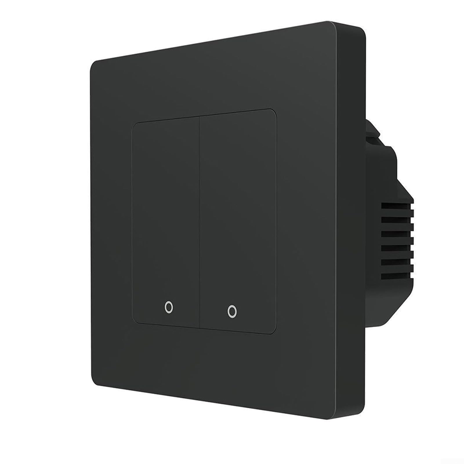 Interruptor de luz inteligente ZigBee, interruptor inteligente de relé de 10 A, interruptores de control de luz de fuego neutro único para hogar inteligente, no necesita condensador (negro)