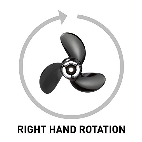 Quicksilver Black Diamond 3-Blade Aluminum Propeller, 10.4 Dia X 13 Pitch, Right Hand #TOP4