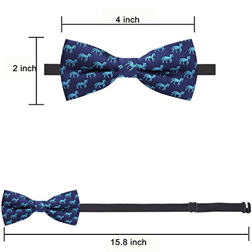Ausky 4 Packs Adjustable Pre-Tied Bow Tie For Baby Boys Toddler Child Kids In Different Style Color (Bow Tie For Kids C) #TOP3