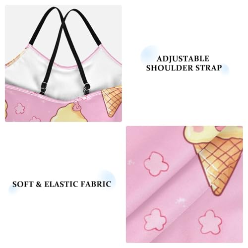 Cute Ice Cream Cones Girls Swimsuit One Piece Bathing Suit for Baby Girls' Swimwear 3-10T3