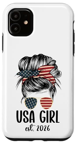 New American Woman Proud USA Girl 2026 Citizenship �X�}�z�P�[�X iPhone 11 �p