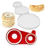 Molde para Arepas & Molde para Empanadas – Dough Press Combo with 3 Round Molds (5.9', 4.3', 3.1') – Maquina para Hacer Empanadas y Arepas Colombianas, Pastelitos, Gorditas, Panzerotti, and More