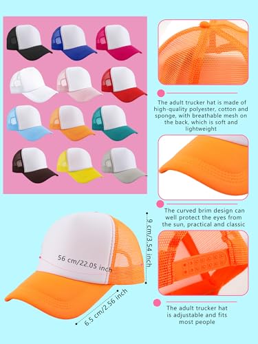 10 Pack Kids Trucker Hat Blank Sublimation Hats Adjustable Summer Baseball Cap Mesh Baseball Hat for Boys Girls2