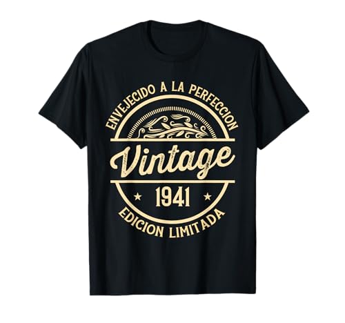 Hombre 81 Cumpleaños Nacido En 1941 Vintage 81 Años Camiseta