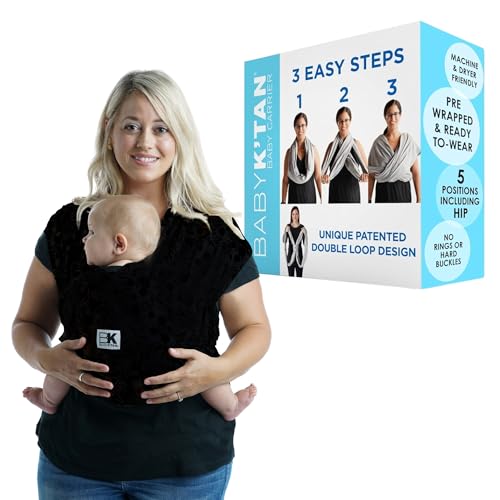 Image of Original Baby K'tan Baby Carrier: #1 Easy Pre-Wrapped, Soft, Slip-On, No Rings, No Buckles | 5 in 1 Baby Sling Gift | The Best Hands Free Infant Wrap For Newborn to Toddler up to 35lb (See Size Chart)