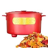 Gwtdtoad Barriles Para Quemar Al Aire Libre | Bote de Acero Inoxidable con Asa | Cubeta Portátil para Quemar Papel Moneda con Tapa | Para Jardín Exterior Sendero Patio Madera Basura Hogueras Fogata