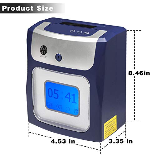 Allied Time USA Calculating AT-4500 Sets up in Minutes - totals Regular and Overtime Hours Worked