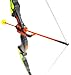 PowerTRC Toy Bow and Arrow Archery Toy for Kids with LED Flashing Lights, Target, Quiver and Suction Cup Arrows, Gifts for Boys Girls Ages Indoor and Outdoor Archery Set for Kids