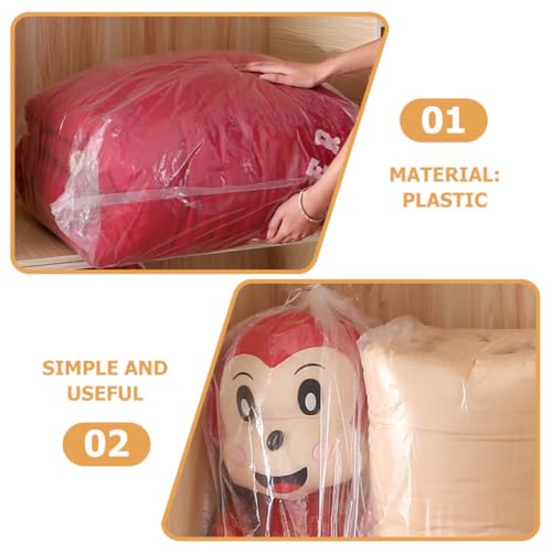 Bolsas grandes de plástico para guardar ropa de cama sin humedad ni polvo en el hogar 4