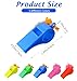 ValueBargain Kids Whistle, 25Pcs Whistles for Kids Multi-Color Plastic Whistle with Lanyard for Outdoor Activities, Coach Trainning, Sports Whistles