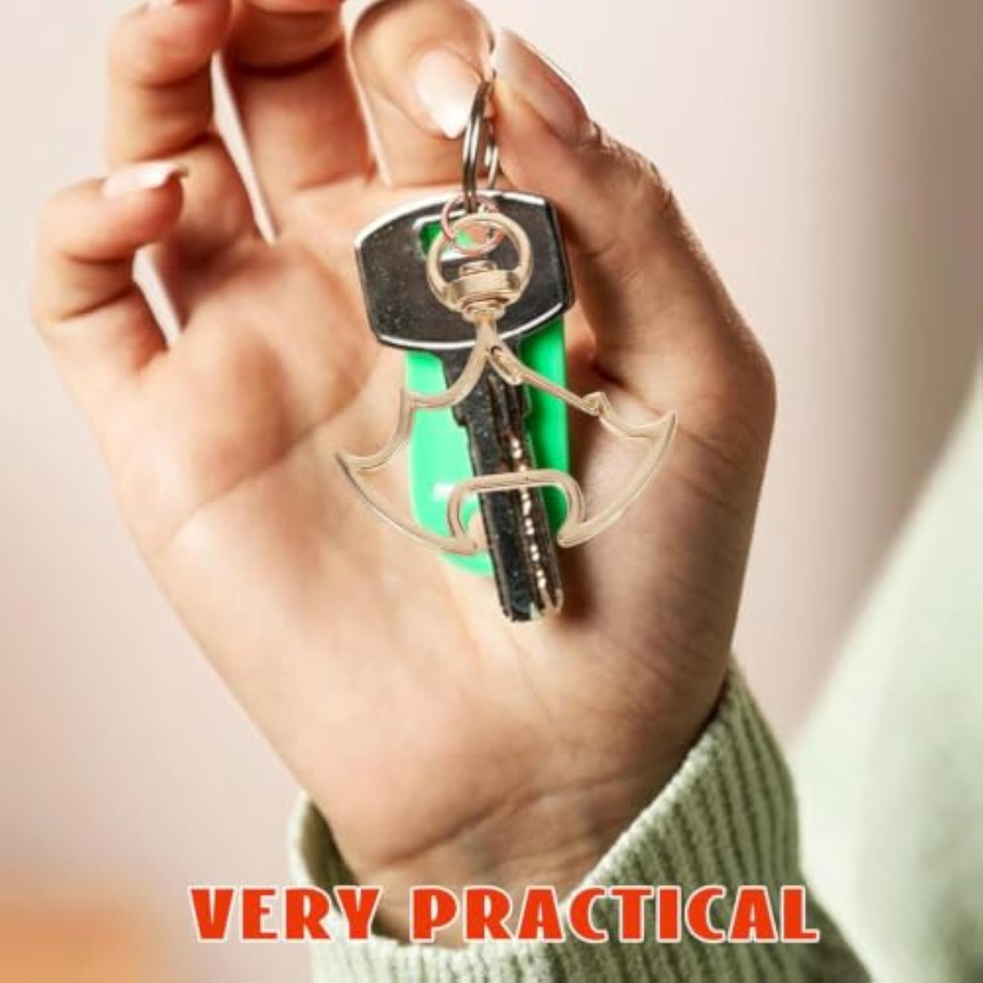 Metal Bat Shape Swivel Lobster Claw Clasp Keychain Clip