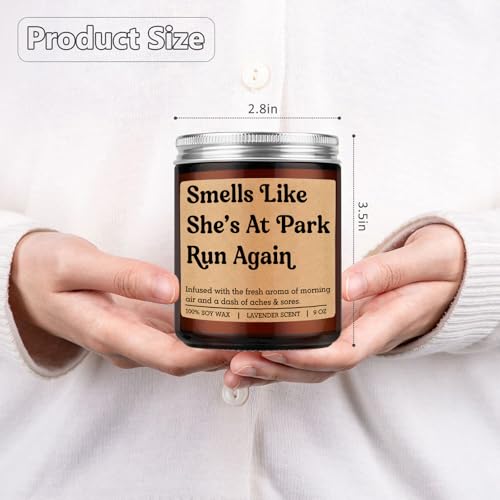 妖精のギフトキャンドル、パークランナー女性へのギフト、面白いランニングアクセサリー、アスリート5K 10Kラン、ハーフマラソンの必需品、女性ランナー、パークラン愛好家、友人、お母さんへのクールなランニングギフト [4]