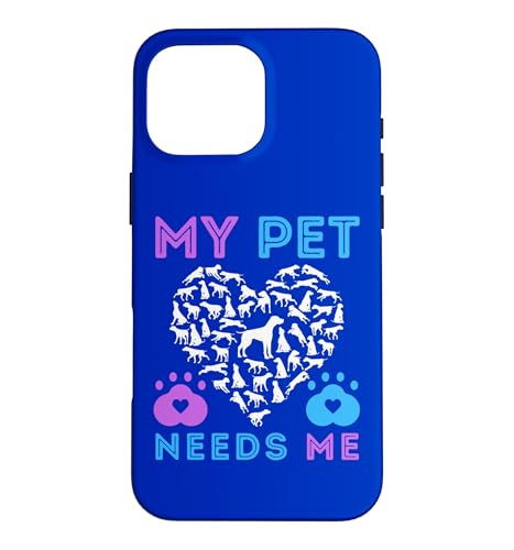 My Pet Needs Me Suicide ����T�|�[�g �y�b�g �� �j�̎q ���̎q �X�}�z�P�[�X iPhone 16 Pro Max �p