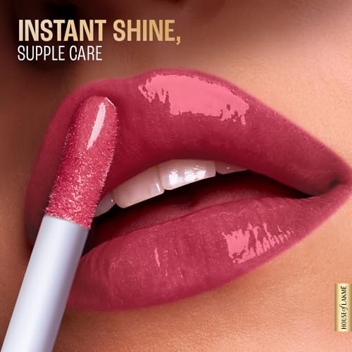 Image of LAKME LAKM LAKME SuperglowVIT C, Glossy Glass Shine Lip Gloss, HotpinkC6, 6 ml, for and Supple Lips, with Vitamin C E, High Finish, Hydrates Reduces Fine Lines | Ml Red (Pack of 2)