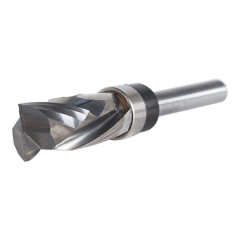 Broca de enrutador de compresión en espiral de 1/4 pulgadas, enrutador de corte superior sólido de corte arriba, herramienta universal de corte preciso de madera para el hogar carpintería bricolaje