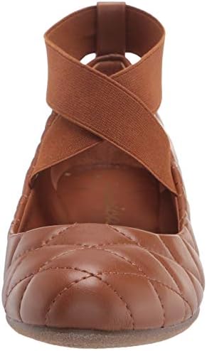 Jessica Simpson womens Mandayss Exclusive Ballet Flat, Burnt Umber Quilted Leather, 9.5 US | Image 1