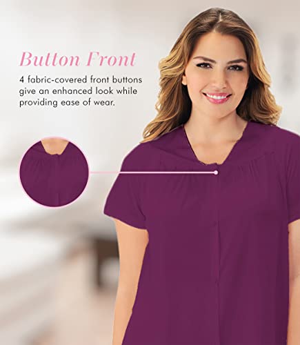 Image of Exquisite Form 90107 Women's Nylon Tricot Short Sleeve Matching Pajama Set