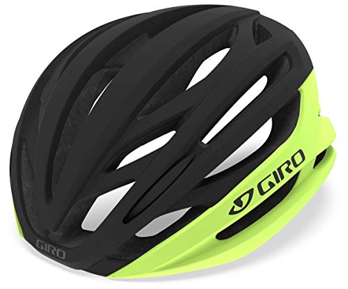 Giro Syntax MIPS - Casco de ciclismo de carretera para adultos, citrón mate/blanco (descontinuado), L (59-63 cm)