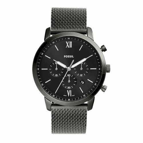 Fossil Montre Neutra pour homme, mouvement chronographe à quartz avec bracelet en acier inoxydable