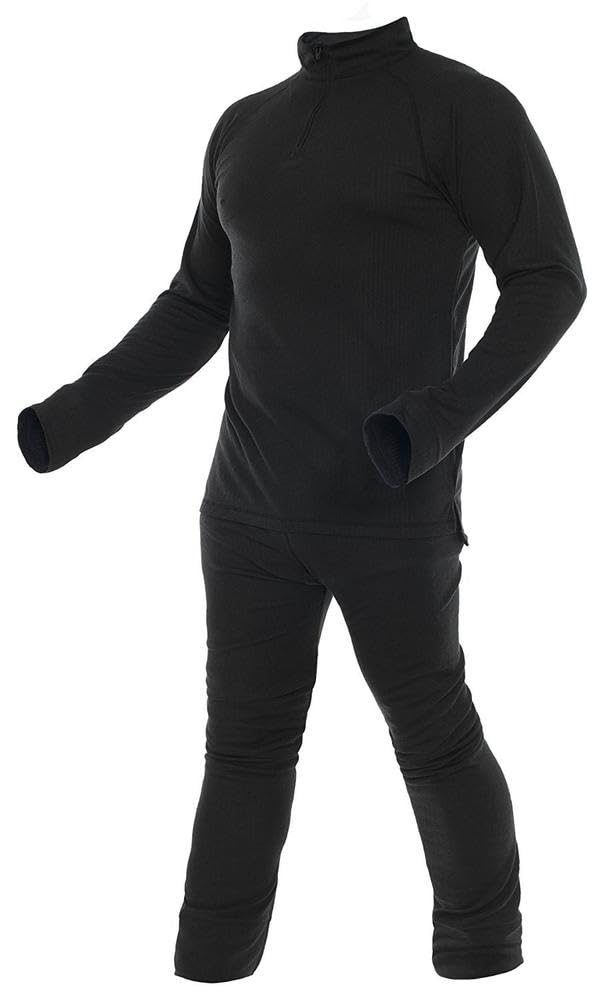 Trespass Unite360 Black Thermal Women Men Ski Base Layer Warm Top Tights Set