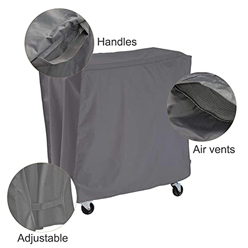Akefit Patio Cooler Cart Cover Waterproof With Uv Coating, Fits Most 80 Quart Rolling Cooler Cart Cover Outdoor Beverage Cart Patio Ice Chest Protective Covers (Grey) #TOP6