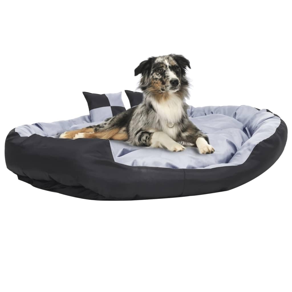 SKM Cojín para Perro Reversible y Lavable Gris y Negro 150x120x25 cm,Producto para Mascotas y Animales,Productos para Mascotas,Productos para Perros,Camas para Perros,Gris,171210