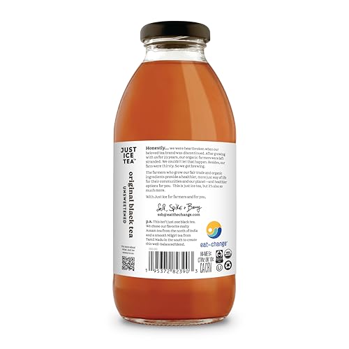 Just Ice Tea Organic Iced Tea, 16 Fl Oz Glass Bottles thumb #3