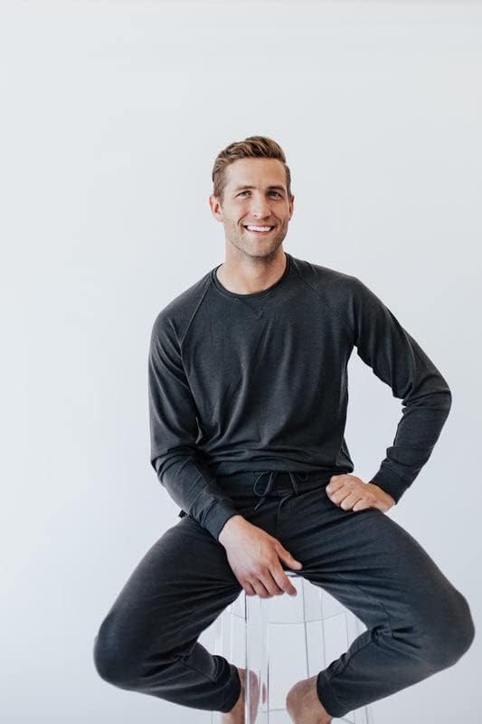 Cozy Earth Men’s Pullover Crew Neck Sweatshirt - Lightweight Viscose from Bamboo Blend - Image 7