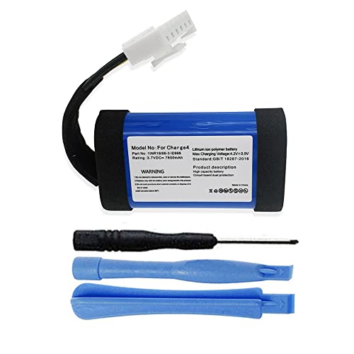 MPF Products 7800mAh SUN-INTE-118, 1INR19/66-3, ID998 Battery Replacement Compatible with Charge 4 Portable Bluetooth Speaker