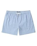 CoozySphere Men's Swim Shorts 5 inch Seersucker Swimming Trunks for Men Swim Suits Beach Shorts