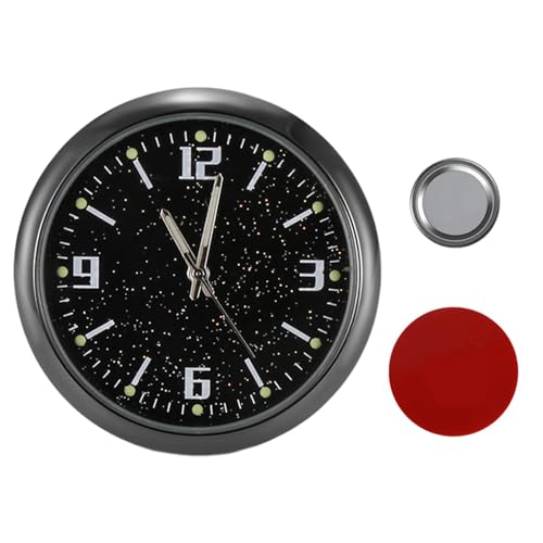Reloj adhesivo de cuarzo luminoso - Reloj de tablero | Vigilla digital portátil en miniatura para tablero, para hombres y vehículos camiones de motocicleta