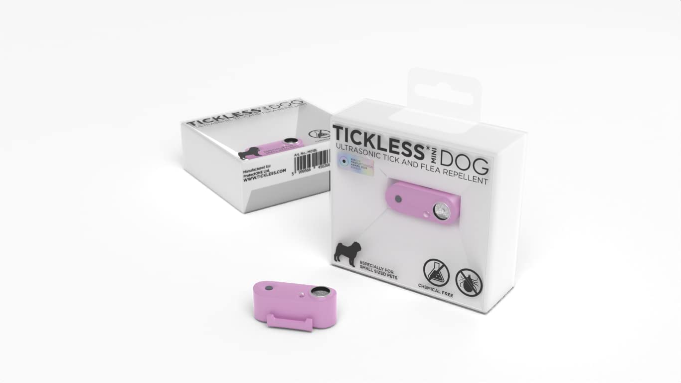 Tickless Mini Dog - Repellente naturale per pulci e zecche senza sostanze chimiche, ad ultrasuoni, per cani - Organo viola
