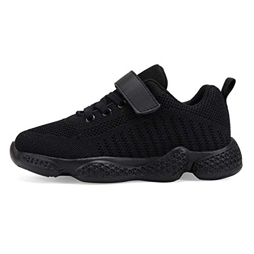Image of Hetios Kids Shoes Girls Lightweight Athletic Running Shoes Breathable Knit School Sports Shoes (Toddler /Little Kid /Big Kid)