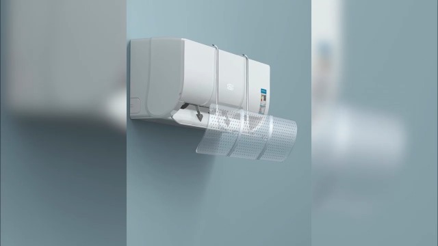 Déflecteur Climatiseur Mural - Pare-Air Réglable 74-104 Cm, Anti-Souffle Direct, Pour Bébé, Femme Enceinte, Bureau & Chambre