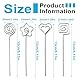 AOEVUIR 20 Pcs Metall Fotohalter Metalldrähte Memo Clip Kartenhalter Tischnummer Clip für Party Geburtstag Hochzeit Kuchen Dekor