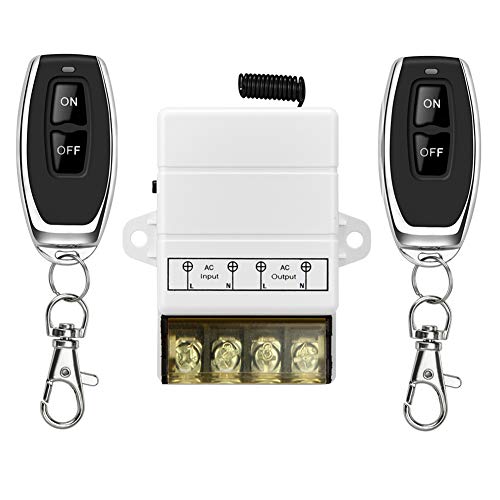 YETOR Interruptor remoto inalámbrico, Interruptor inalámbrico de relé 220V / 230V /...