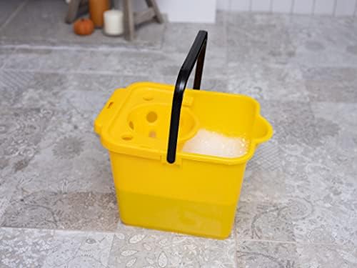 Addis 12L Capacity Mop Pail And Wringer In Sunshine Yellow
