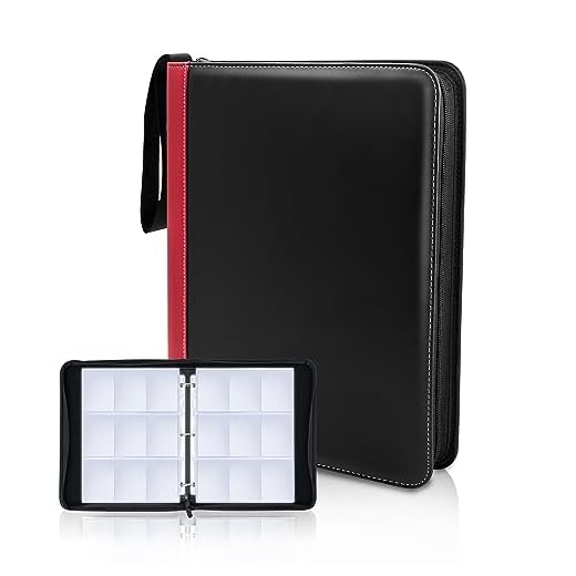CLOVERCAT 9 Pocket Waterproof Trading Card Binder, Trading Album Display Holder, Expandable, 720 Double Sided Pocket Album, Compatible with Gaming Cards, Yugioh, MTG and Other TCG