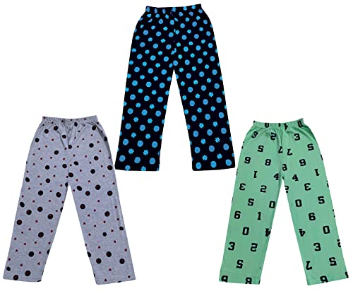 Image of KAYU Kid's Boy's and Girl's Printed Cotton Regular Fit /Track Pant |Pyjama [Pack of 3]