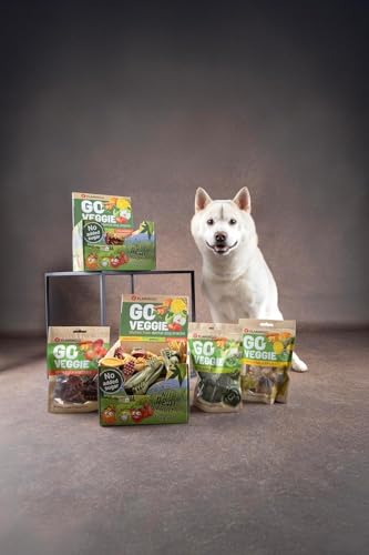 Flamingo Leckerli Hund – Veggie Apfel Grün – 120g – glutenfrei – kalorienarm – Zahnpflege Snack