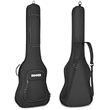 Donner E-Bass Tasche 47 Zoll E-Basstasche 10mm gepolstert Wasserdicht Gigbag für E-Bass, Schwarz