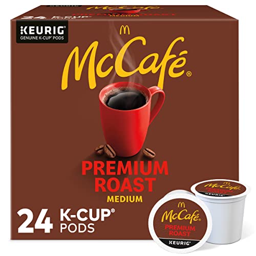 McCafeÂ® Single-Serve Coffee K-CupÂ®, Premium Roast, Carton Of 24