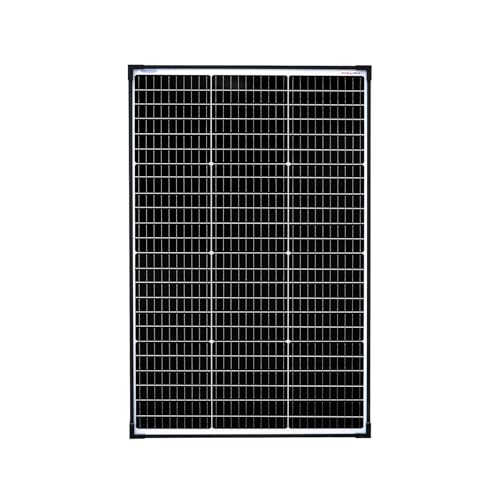 enjoy solar® 100W 36V Monokristallines Solarmodul, PERC 182mm Solarzellen 10 Busbars Solarpanel ideal für Wohnmobil, Balkonanlage, Gartenhäuse, Boot (100W 36V, für 24V PV Systems)