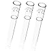 3 Pcs Glass Tube Stem (110mm Straight) Steam Chemistry Air Drying Tube (Straight)