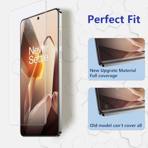 Image of Uyiton 2 Pack Screen Protector for OnePlus 13 (6.82-inch Curved Display) | HD Clear Flexible Film | Bubble-Free Easy Installation | Scratch Resistant | Case Friendly
