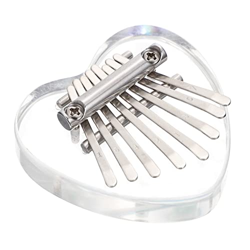 GALPADA Mini Kalimba Thumb Piano for Beginners Acrylic Finger Piano Unique Design for Outdoor School Camping Relaxation present for Music Lovers