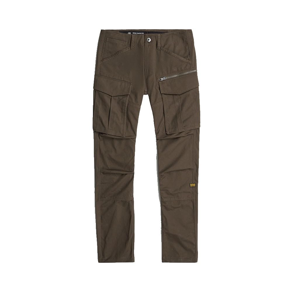 G-STAR Rovic Zip 3D Regular Tapered spodnie, Brązowy (Wren D02190-e064-h336), 36W / 36L