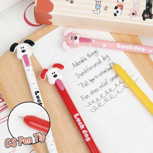 4 bolígrafos de gel para escribir punta fina 0.5mm tinta negra miniatura 6