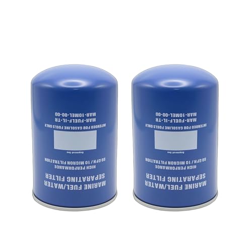 10 Micron Fuel Water Separating Filter 2 Pack - Replacement for Sierra 18-7866 Yamaha MAR-FUELF-IL-TR MAR-10MEL-00-00 Mallory 9-37807