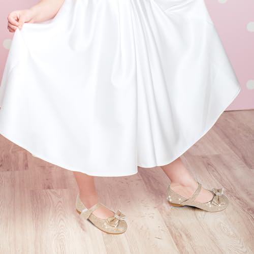Toddler Girls Flats Mary Jane Shoes Flower Girl Dress Shoes School Wedding Party Ballet Flats for Little Kids3